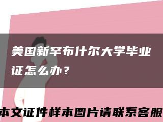 美国新罕布什尔大学毕业证怎么办？缩略图