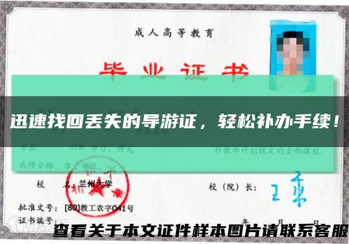 迅速找回丢失的导游证，轻松补办手续！缩略图