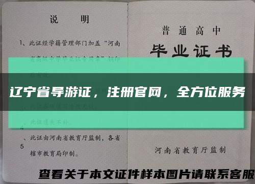 辽宁省导游证，注册官网，全方位服务缩略图