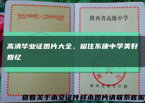 高清毕业证图片大全，留住东康中学美好回忆缩略图