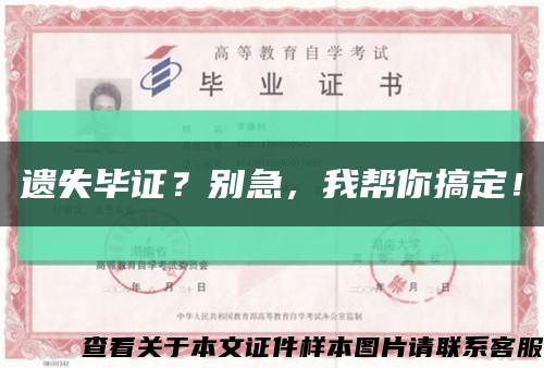 遗失毕证？别急，我帮你搞定！缩略图