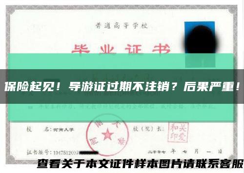 保险起见！导游证过期不注销？后果严重！缩略图