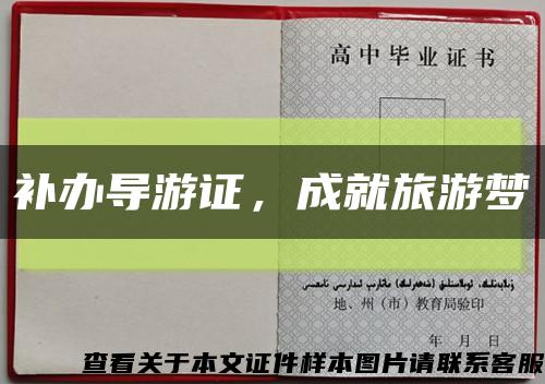 补办导游证，成就旅游梦缩略图