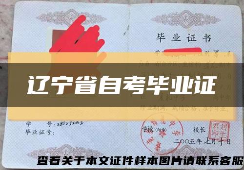 辽宁省自考毕业证缩略图