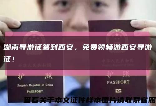 湖南导游证签到西安，免费领畅游西安导游证！缩略图