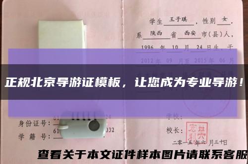 正规北京导游证模板，让您成为专业导游！缩略图