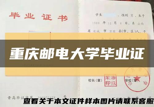 重庆邮电大学毕业证缩略图