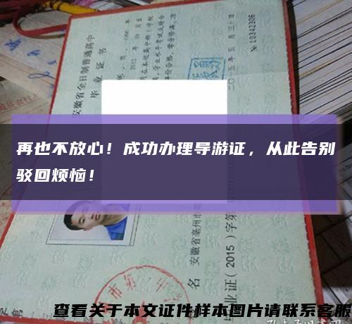 再也不放心！成功办理导游证，从此告别驳回烦恼！缩略图