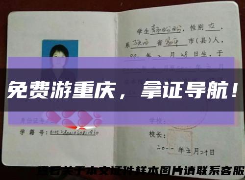 免费游重庆，拿证导航！缩略图