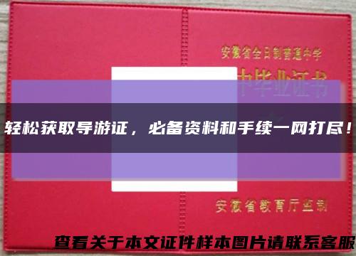 轻松获取导游证，必备资料和手续一网打尽！缩略图
