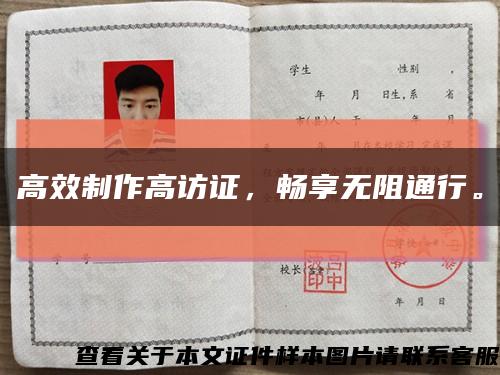 高效制作高访证，畅享无阻通行。缩略图