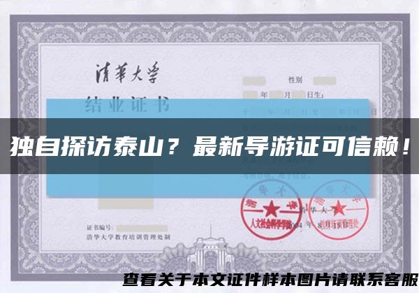 独自探访泰山？最新导游证可信赖！缩略图