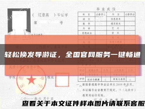 轻松换发导游证，全国官网服务一键畅通缩略图