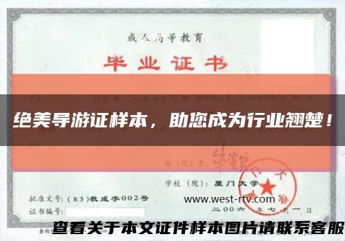 绝美导游证样本，助您成为行业翘楚！缩略图