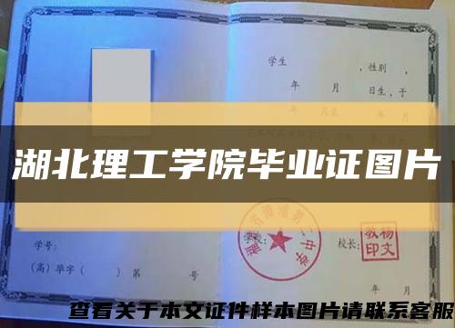湖北理工学院毕业证图片缩略图