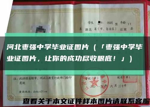 河北枣强中学毕业证图片（「枣强中学毕业证图片，让你的成功尽收眼底！」）缩略图