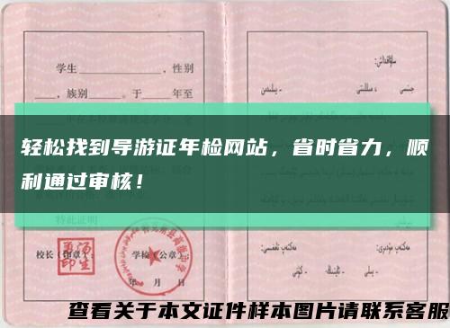 轻松找到导游证年检网站，省时省力，顺利通过审核！缩略图