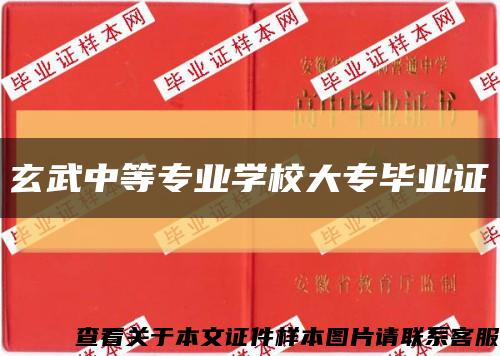 玄武中等专业学校大专毕业证缩略图