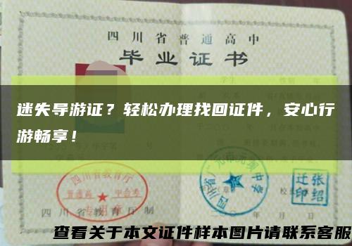 迷失导游证？轻松办理找回证件，安心行游畅享！缩略图