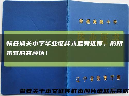 赣县城关小学毕业证样式最新推荐，前所未有的高颜值！缩略图