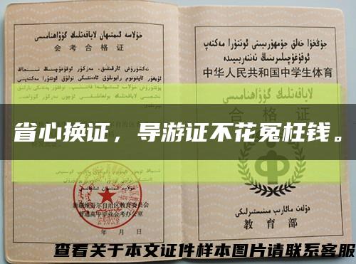 省心换证，导游证不花冤枉钱。缩略图