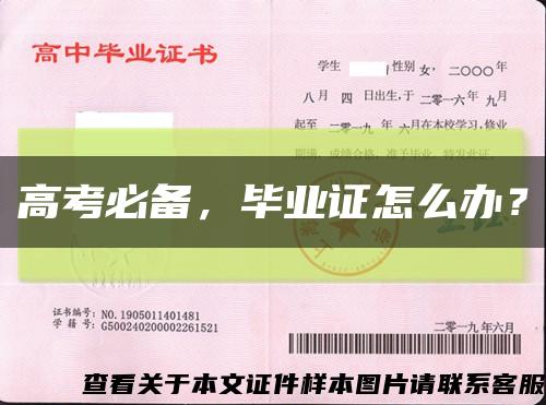 高考必备，毕业证怎么办？缩略图