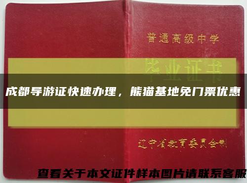 成都导游证快速办理，熊猫基地免门票优惠缩略图