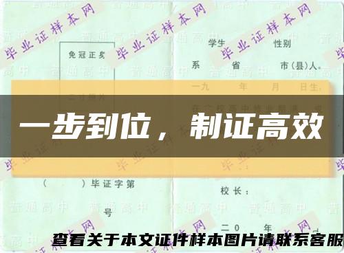 一步到位，制证高效缩略图