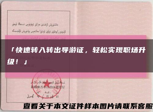 「快速转入转出导游证，轻松实现职场升级！」缩略图