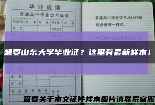 想要山东大学毕业证？这里有最新样本！缩略图