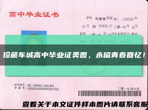 珍藏车城高中毕业证美图，永留青春回忆！缩略图