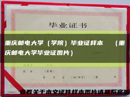 重庆邮电大学（学院）毕业证样本  （重庆邮电大学毕业证图片）缩略图