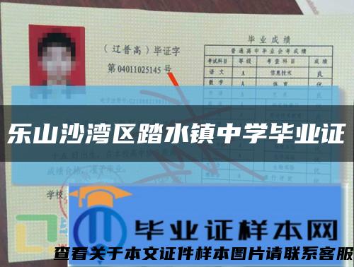 乐山沙湾区踏水镇中学毕业证缩略图