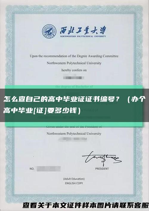 怎么查自己的高中毕业证证书编号？（办个高中毕业[证]要多少钱）缩略图