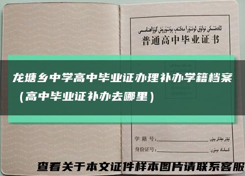 龙塘乡中学高中毕业证办理补办学籍档案（高中毕业证补办去哪里）缩略图