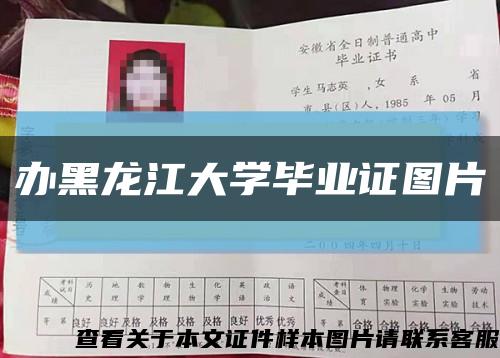 办黑龙江大学毕业证图片缩略图