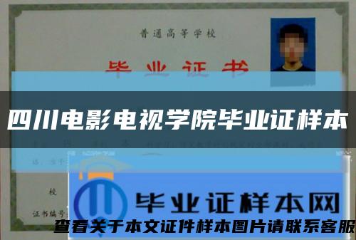 四川电影电视学院毕业证样本缩略图