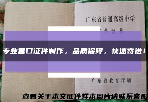 专业营口证件制作，品质保障，快速寄送！缩略图
