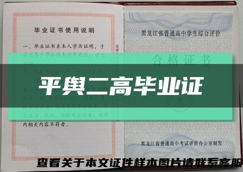 平舆二高毕业证缩略图