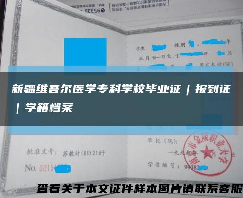 新疆维吾尔医学专科学校毕业证｜报到证｜学籍档案缩略图