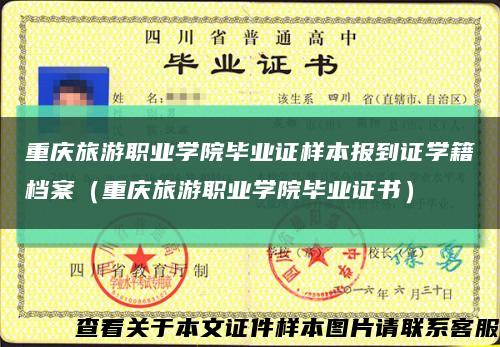 重庆旅游职业学院毕业证样本报到证学籍档案（重庆旅游职业学院毕业证书）缩略图