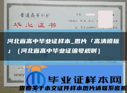 河北省高中毕业证样本_图片「高清模板」（河北省高中毕业证编号规则）缩略图