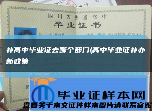 补高中毕业证去哪个部门(高中毕业证补办新政策缩略图
