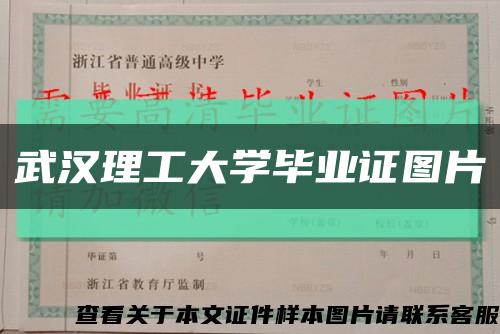 武汉理工大学毕业证图片缩略图