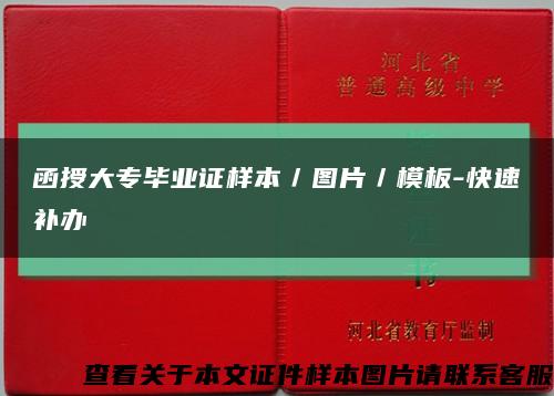 函授大专毕业证样本／图片／模板-快速补办缩略图