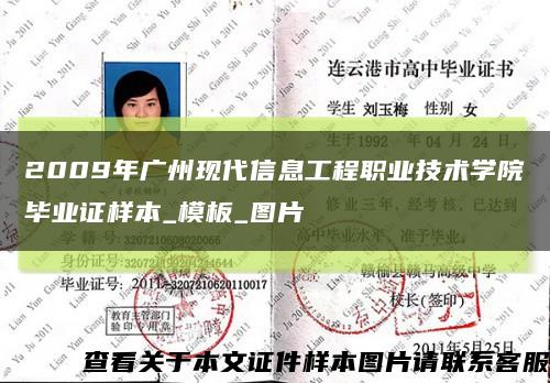 2009年广州现代信息工程职业技术学院毕业证样本_模板_图片缩略图