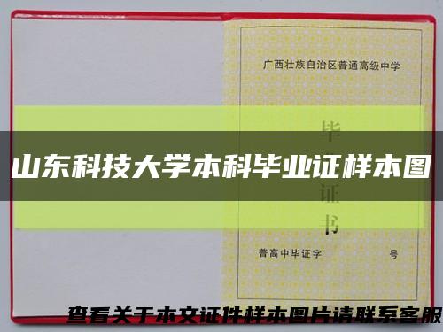 山东科技大学本科毕业证样本图缩略图
