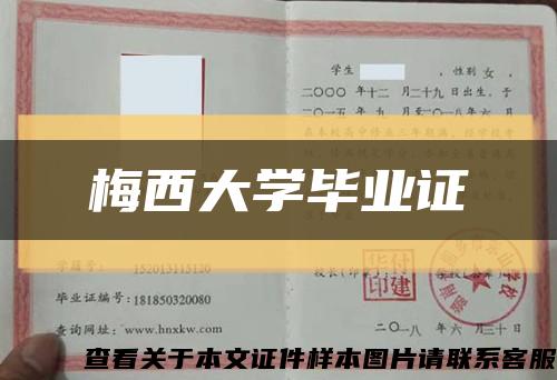 梅西大学毕业证缩略图