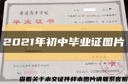 2021年初中毕业证图片缩略图