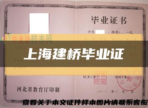 上海建桥毕业证缩略图